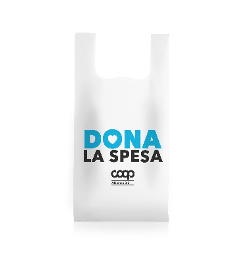 shopper compostabile 2 colori fondo bianco